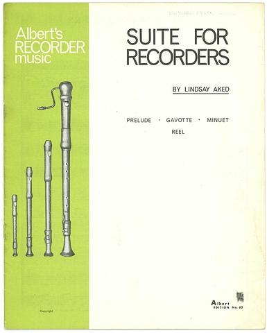 AKED, Lindsay - Suite for recorders