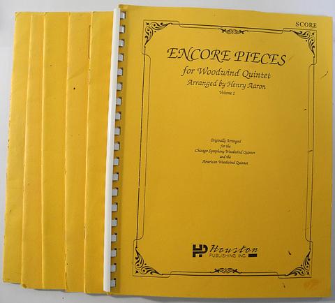 AARON, Henry (Arranged) - Encore pieces for woodwind quintet volume 1 [6 pcs]