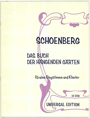 SCHOENBERG, Arnold - Das Buch der Hangenden Garten Opus 15