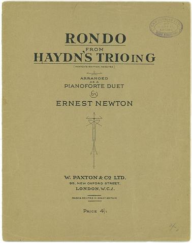 HAYDN - Rondo from Trio in G - piano duet