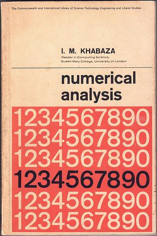 KHABAZA, IM - Numerical analysis