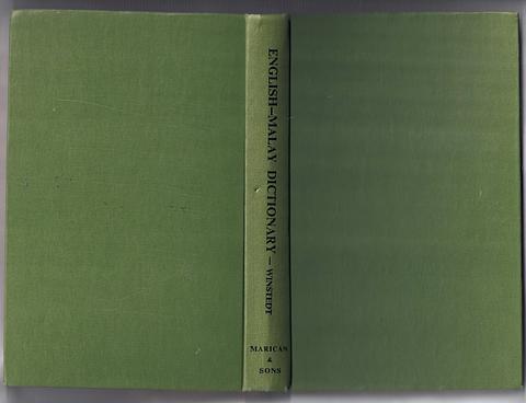 WINSTEDT, Sir Richard - A practical modern English-Malay dictionary (7th ed.)