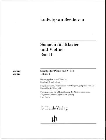 BEETHOVEN, Ludwig van - Sonatas for piano and violin Vol 1