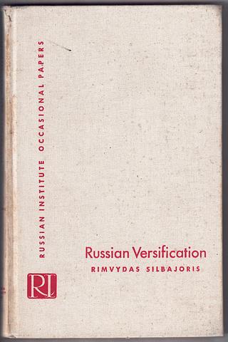SIBAJORIS, Rimvydas - Russian versification