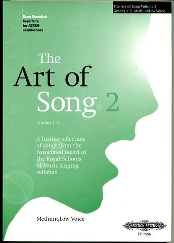 ABRSM - The art of song 2 Grades 1-5 medium / Low voice