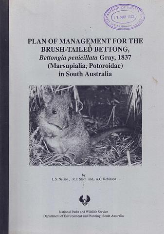 NELSON, LS et al - Plan of management for the brush-tailed bettong