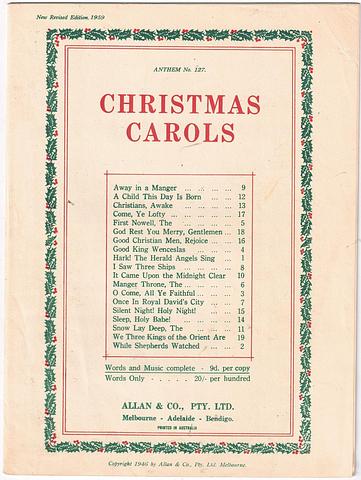 Christmas Carols - Anthem No. 127