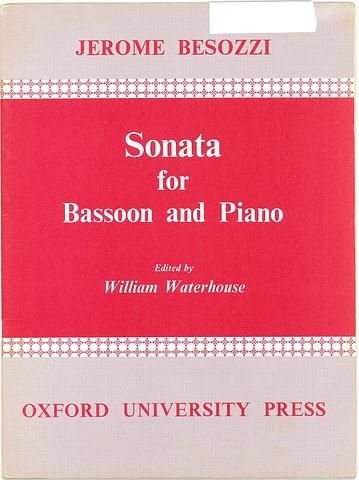 BESOZZI, Jerome - Sonata for bassoon and piano - Waterhouse