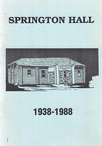 RATTEI, Roy and Ruth Sandow - Springton Hall 1838-1988