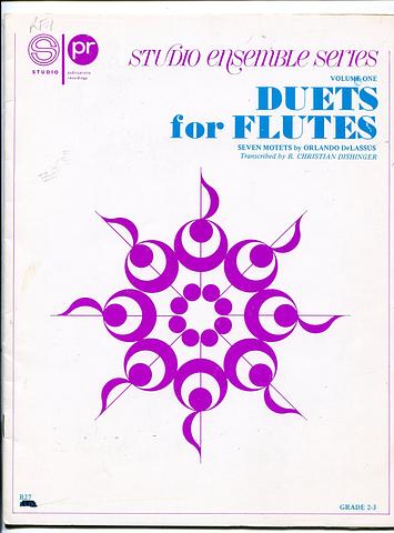 DeLASSUS, Orlando - Duets for flutes Vol 1 - seven motets - Grade 2-3